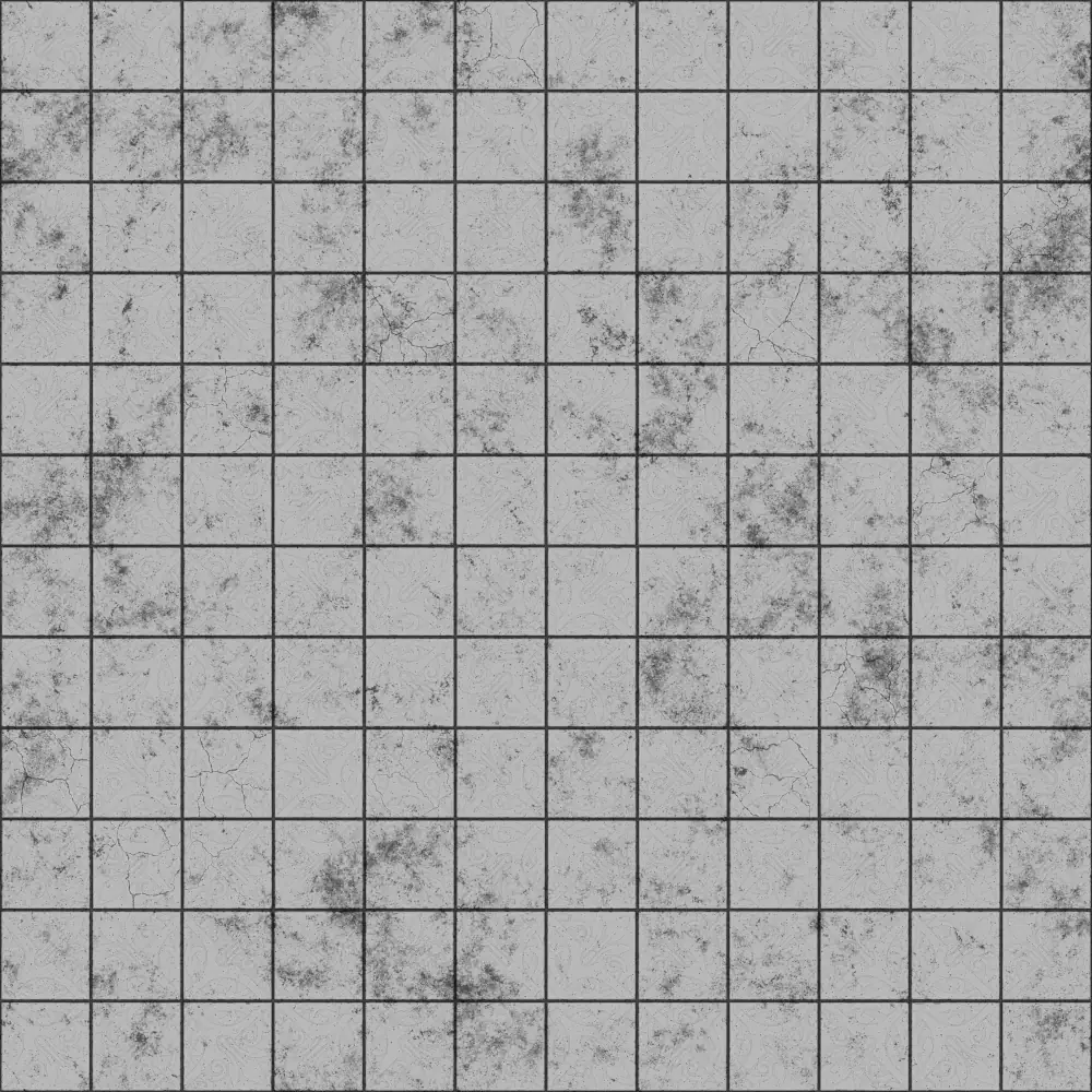 Brown Black Beige Patterned Tiles PBR Texture