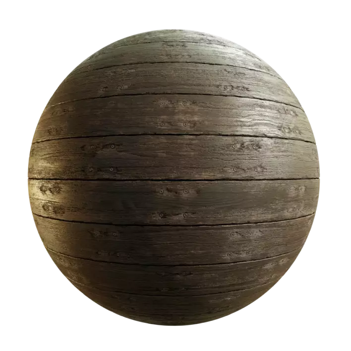 Brown Horizontal Planks With Nails (5507)