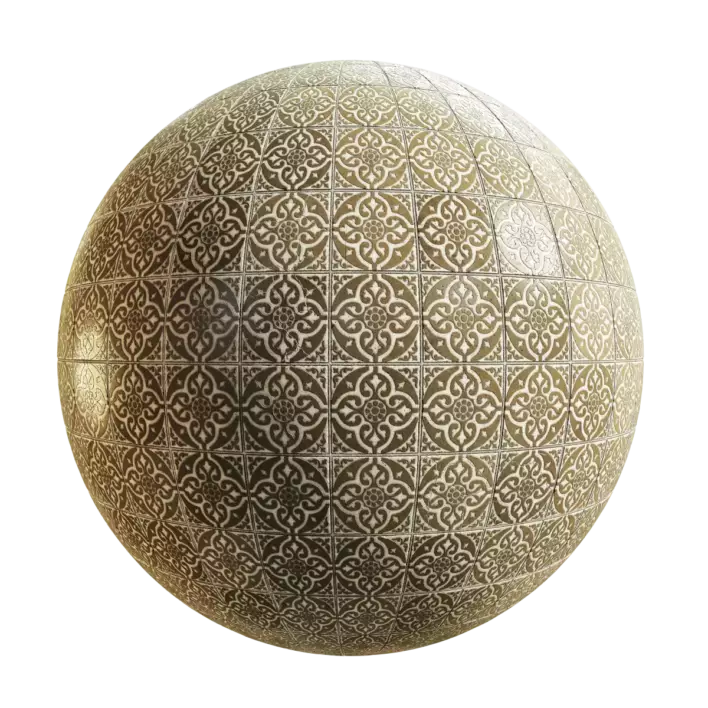 Brown Patterned Tiles (5308)