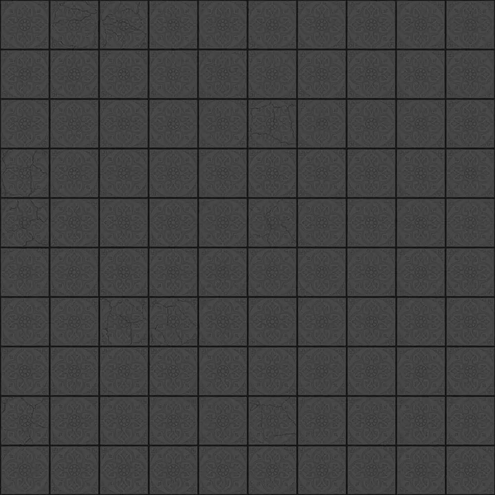 Brown patterned tiles pbr texture
