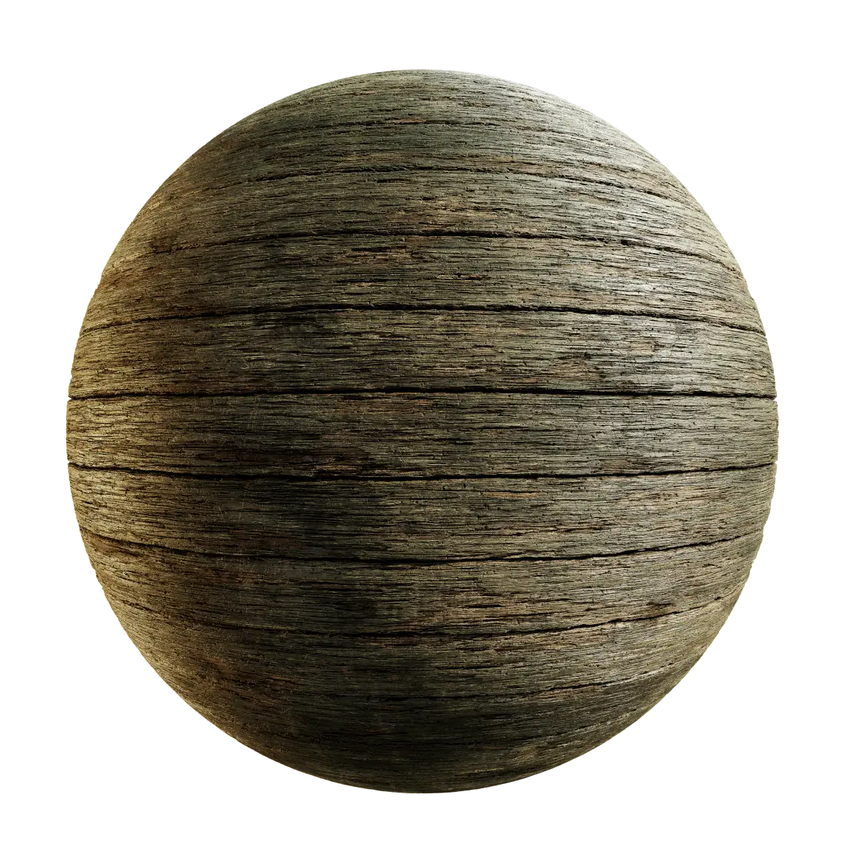 Old And Damaged Horizontal Planks PBR Texture