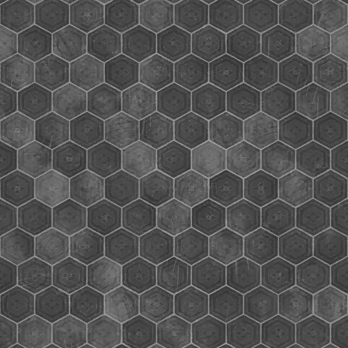 Red Hexagonal Patterned Tiles Pbr Texture