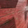 Red Painted Horizontal Planks (5519) - Image 2