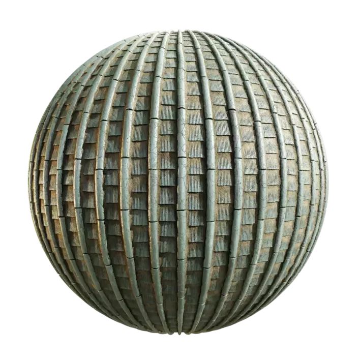 Old Blue Ceramic Roof Tiles (5715)