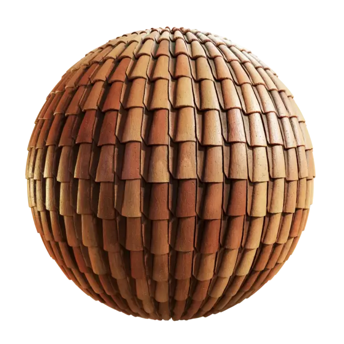 Orange Ceramic Roof Tiles (5705)