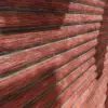 Red Painted Horizontal Wooden Logs (5616) - Image 2