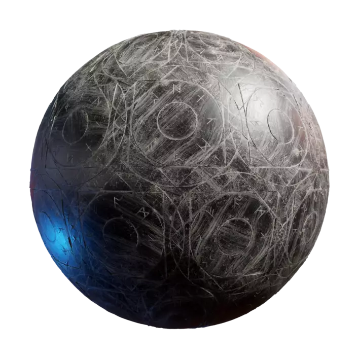 Black Dusty Runic Floor (5823)