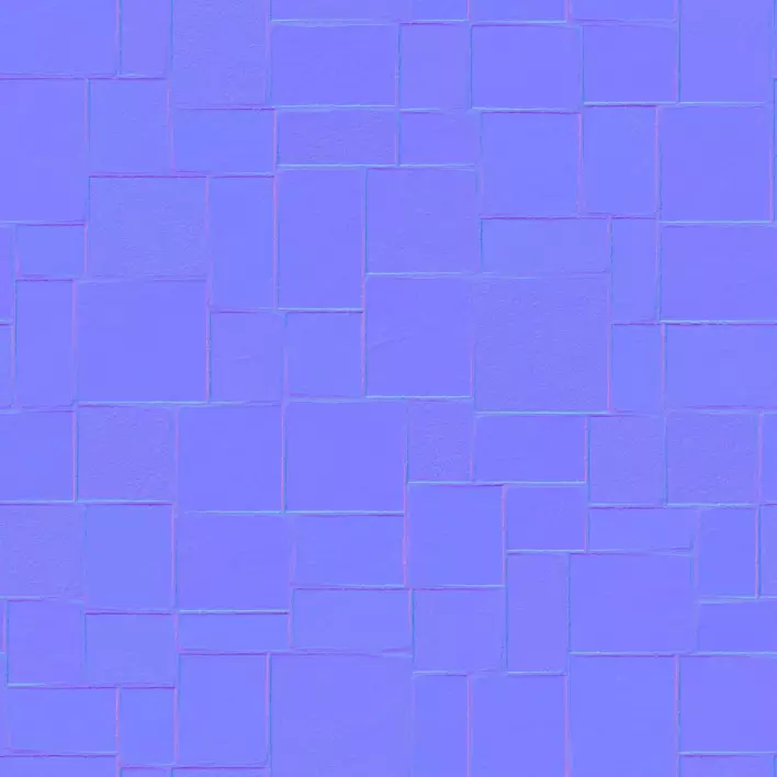 Dusty Stone Tiles PBR Texture