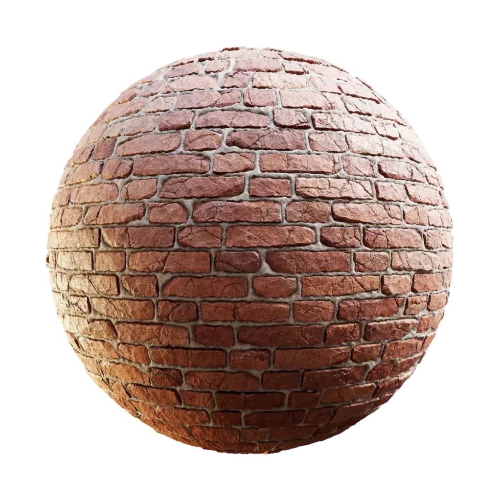 Rough Red Brick Wall (5844)