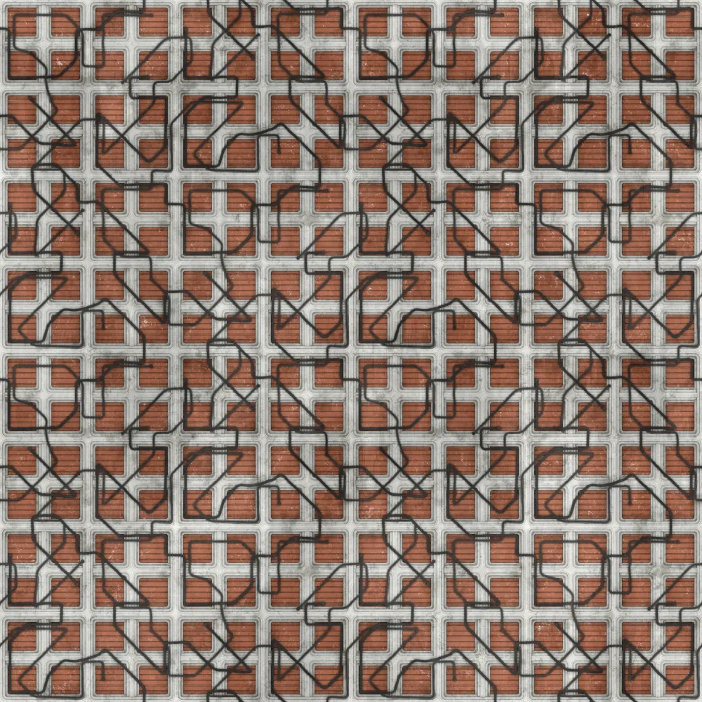 White Brown Scifi Wall (5804) - Image 4