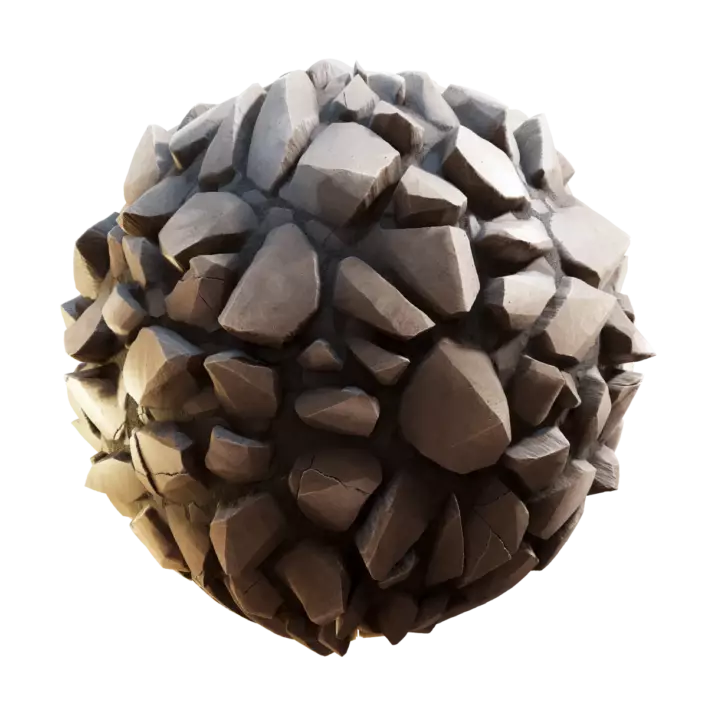 Stylized Beige Rocks (5864)