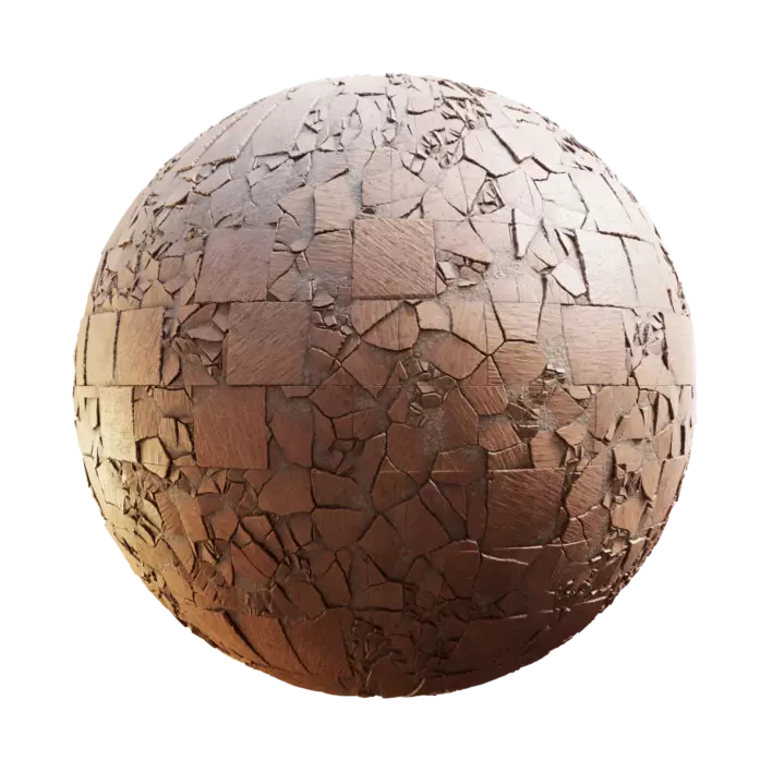 Damaged Dusty Stone Pavement (5899)