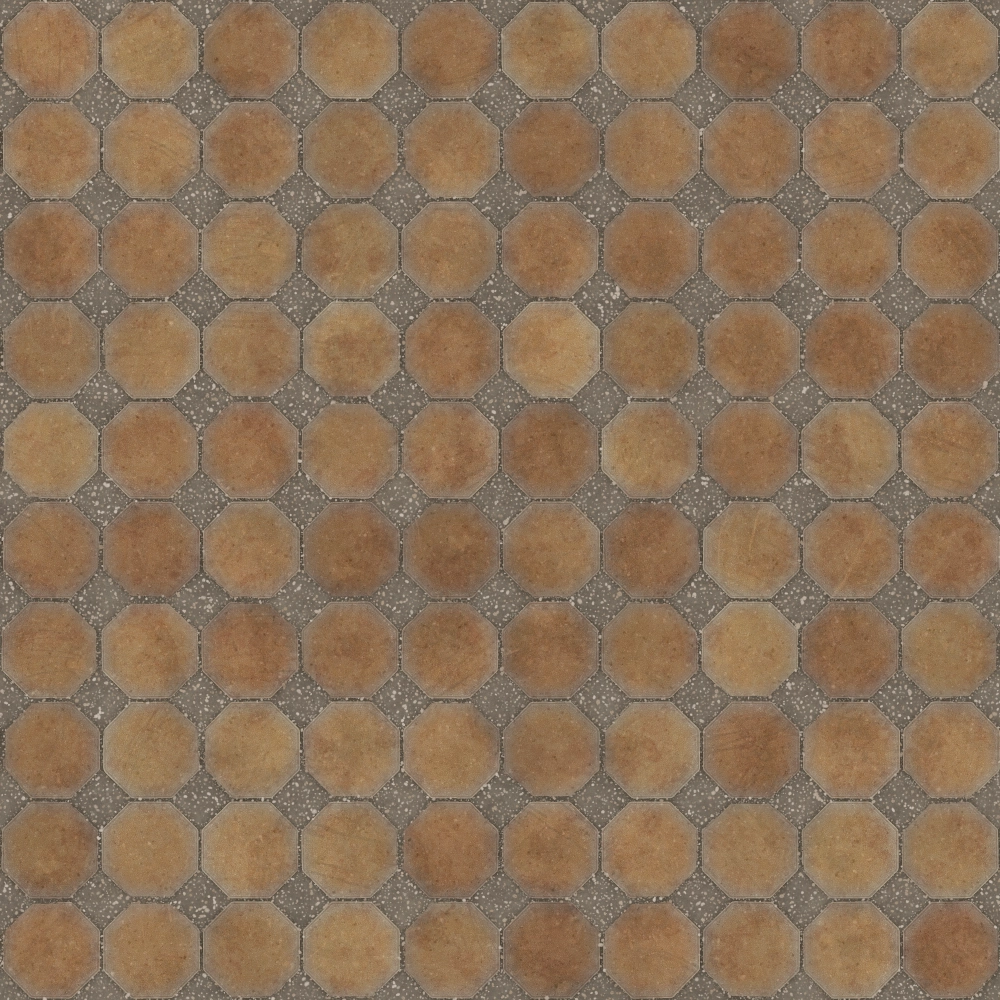 Orange Octagonal Concrete Tiles (5912) - Image 5