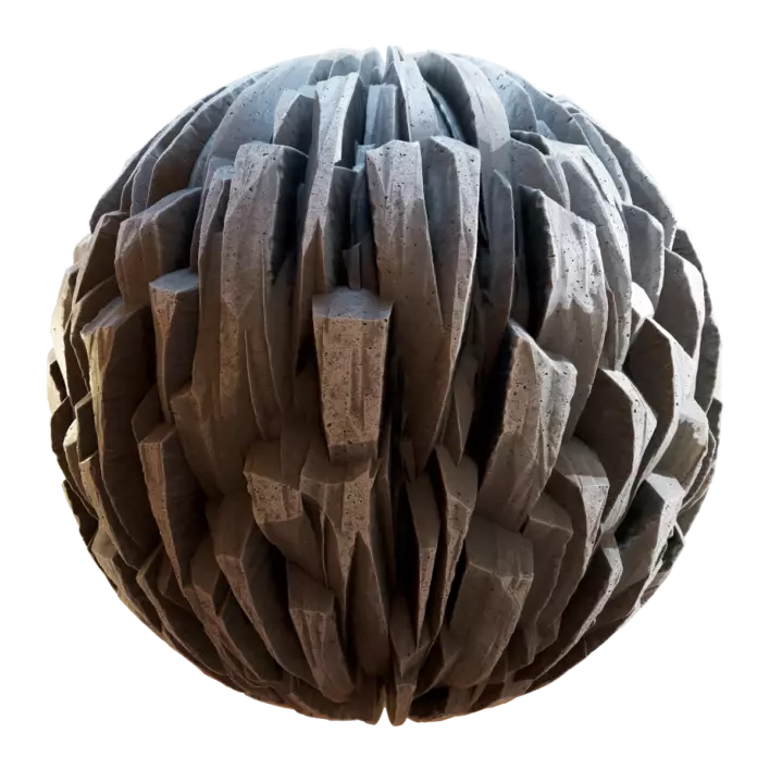 Stylized Grey Rocky Cliff (5915)